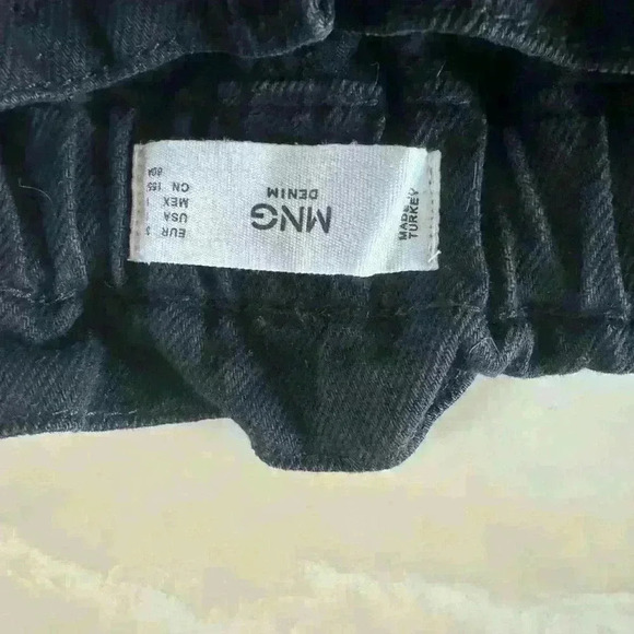 MNG black denim women’s size 2 - Picture 6 of 7